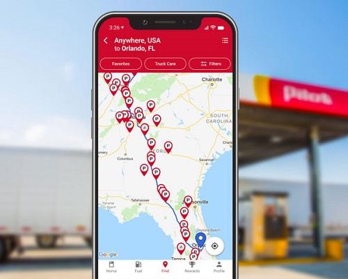 flying j locations map Pilot Flying J S New Mobile App Personalizes Travel Ris News flying j locations map