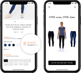 1822 Denim leverages 3DLOOK's YourFit technology, which provides virtual try-on services and size recommendations.