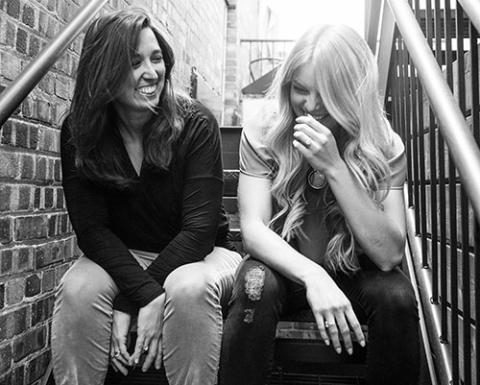 Left: Katharine Leonard and Holly Prohs