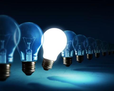 a close up of a light bulb