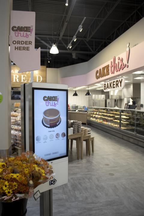 a sign above a store