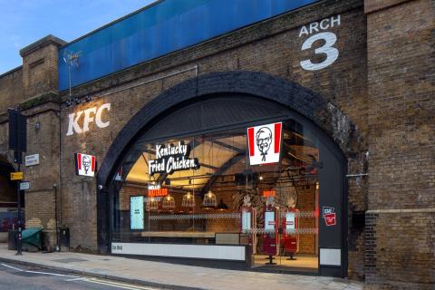 a store in a brick building