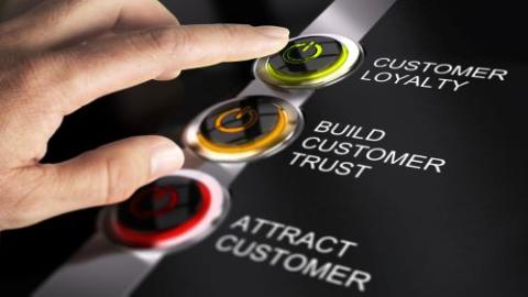 Consumer loyalty button