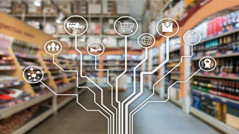 concept of merging digital experiences in store