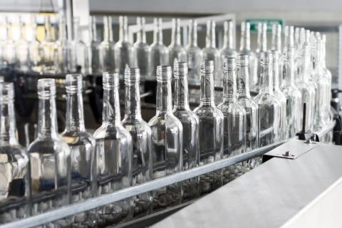 glass bottles