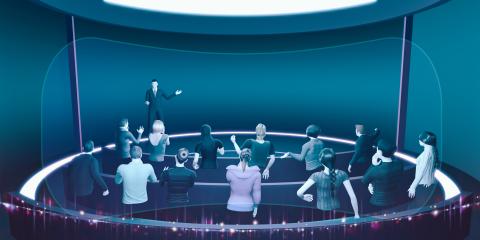 Avatars within a conference setting in the metaverse