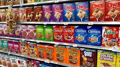 General Mills products on store shelves