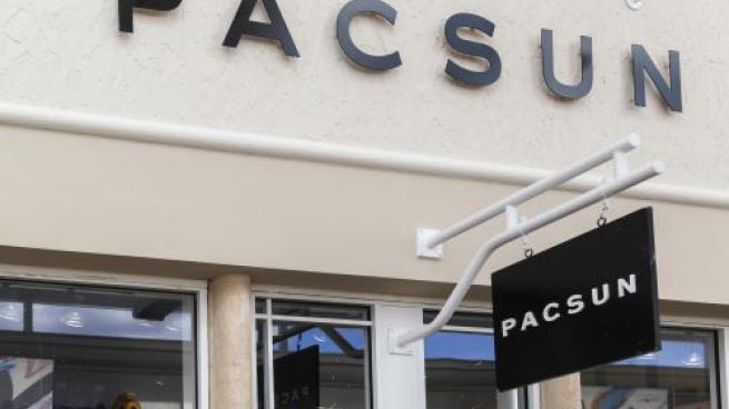 a sign above a store