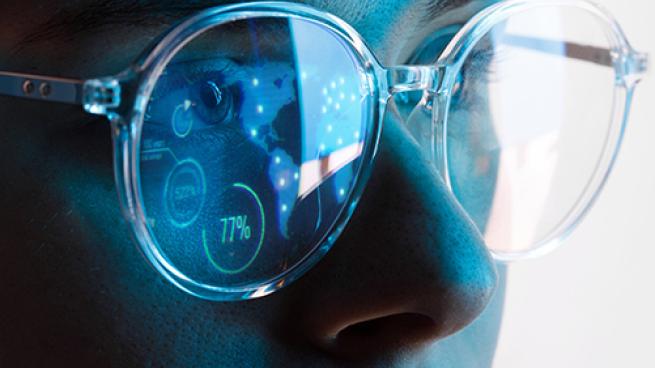 a close up of a person wearing sunglasses