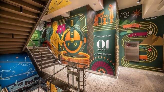 starbucks reserve mural