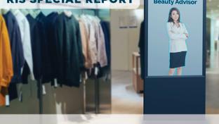 a person standing in front of a store